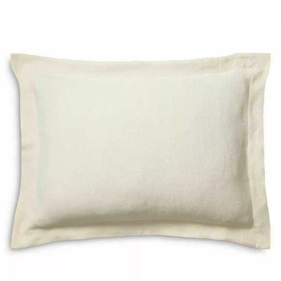Ralph Lauren Standard Sham Foley Cream Linen 20 x 28 Neutral Natural Bedding - Picture 13 of 13